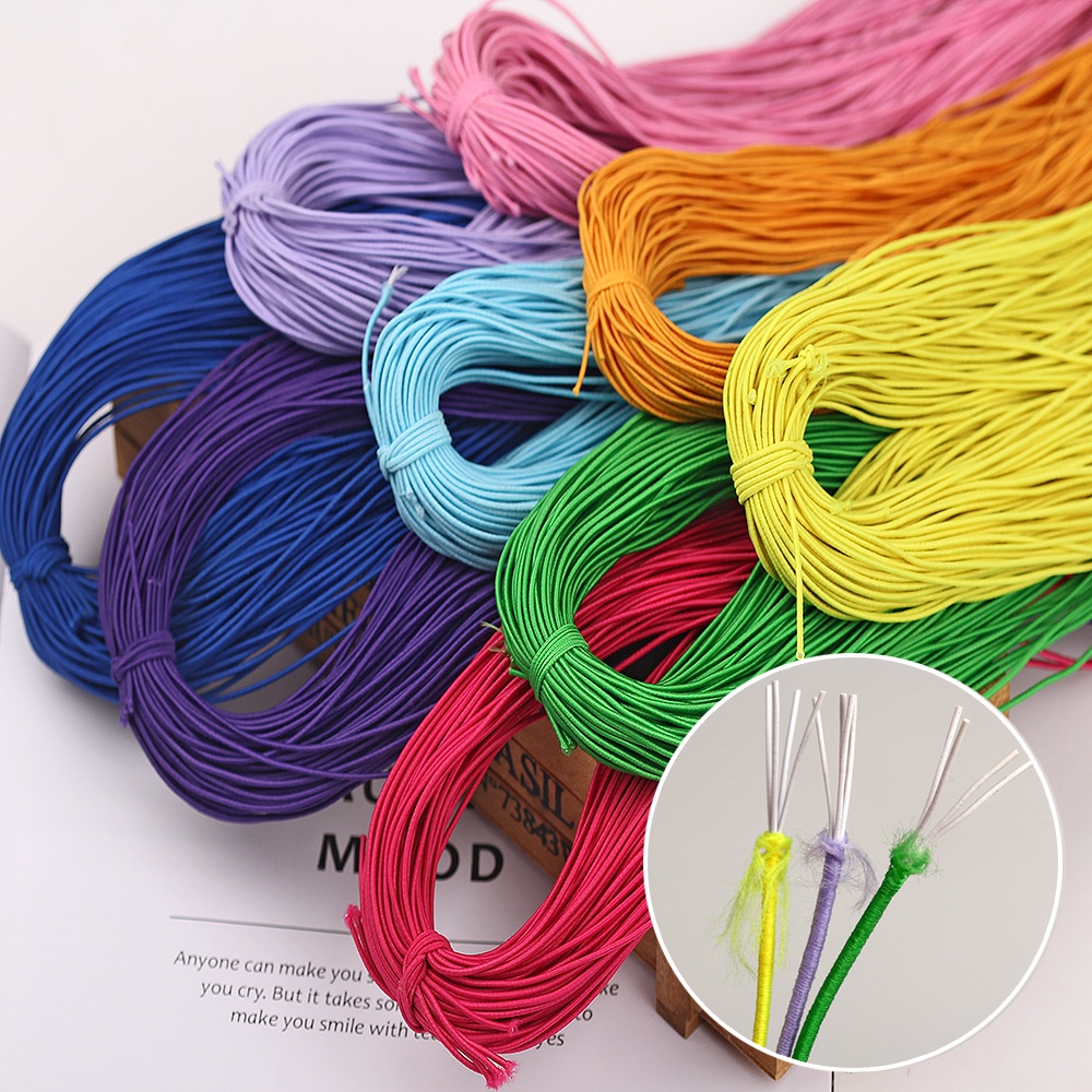 1mm elastic core-spun wire 20m elastic rubber band wire handmade beads ...