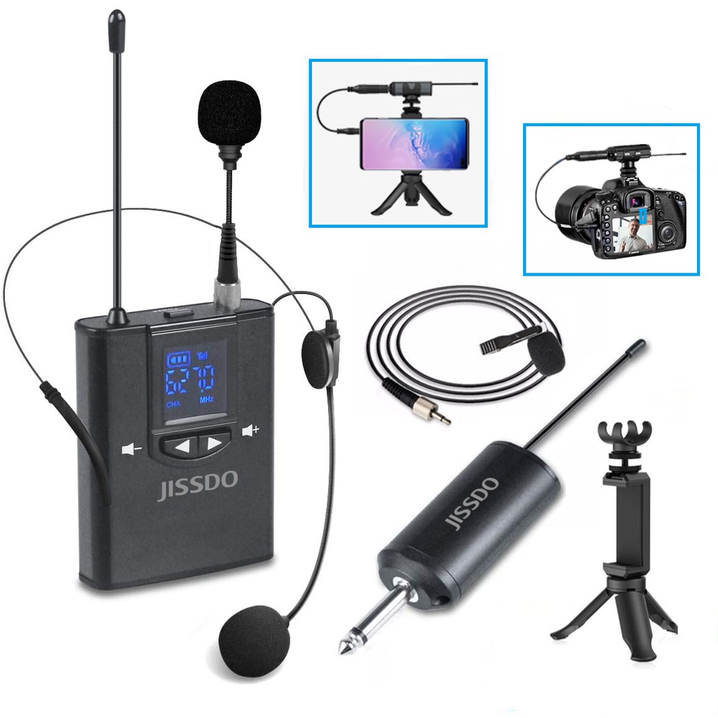 lapel microphone with speaker