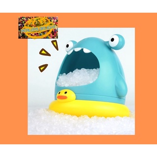 Manual or Blowin Bubble Baby Bath Toys Cute Cartoon Shark And Crab Bathroom Bathing Toys Foam Maker #3