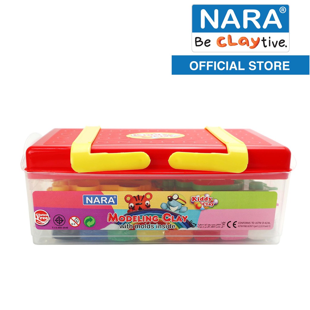 Nara Modeling Clay Set PX430816SMRT (8 colors, 430 G, With Cutters