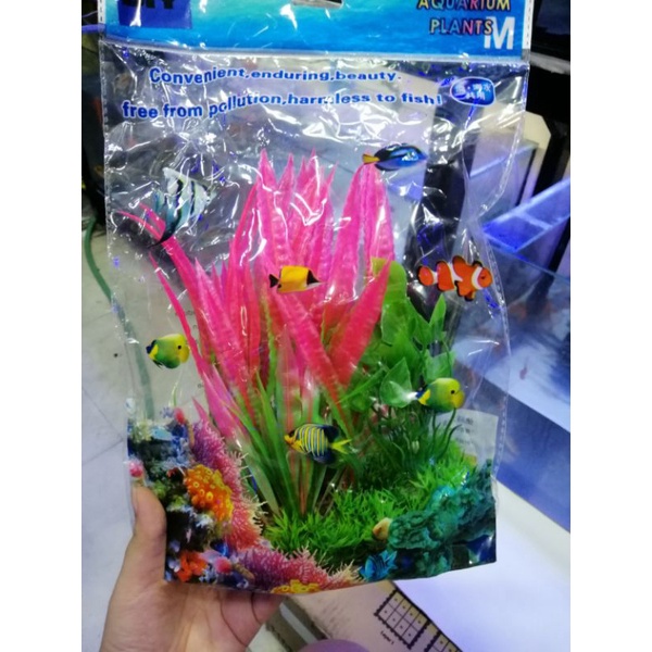 artificial plant aquarium decoration design 12inch tall #3