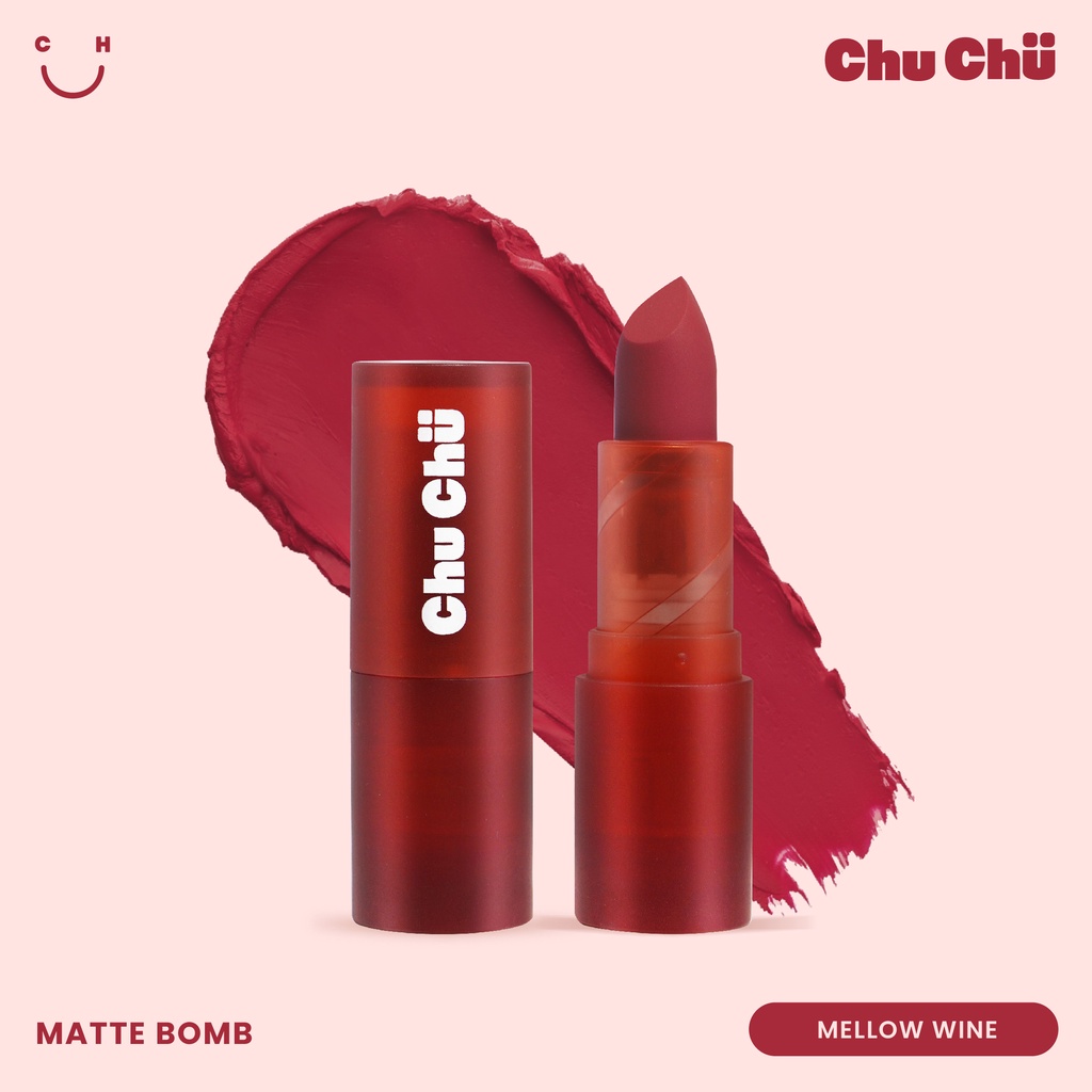 Chu Chu Beauty Matte Bomb in Mellow Wine Shopee Philippines