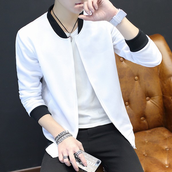 white long sleeve jacket