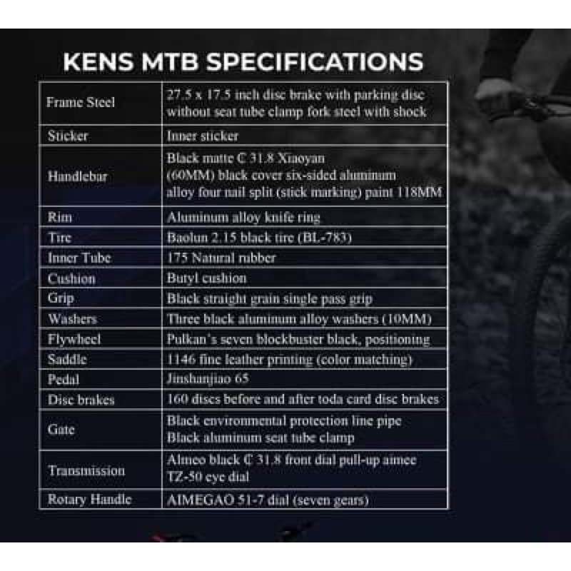 ken's bike price