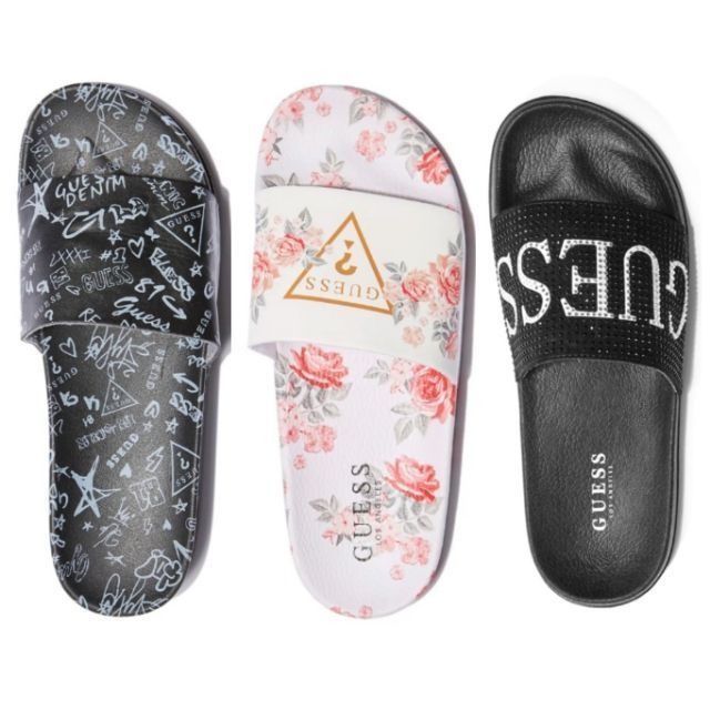 guess women's slide sandals