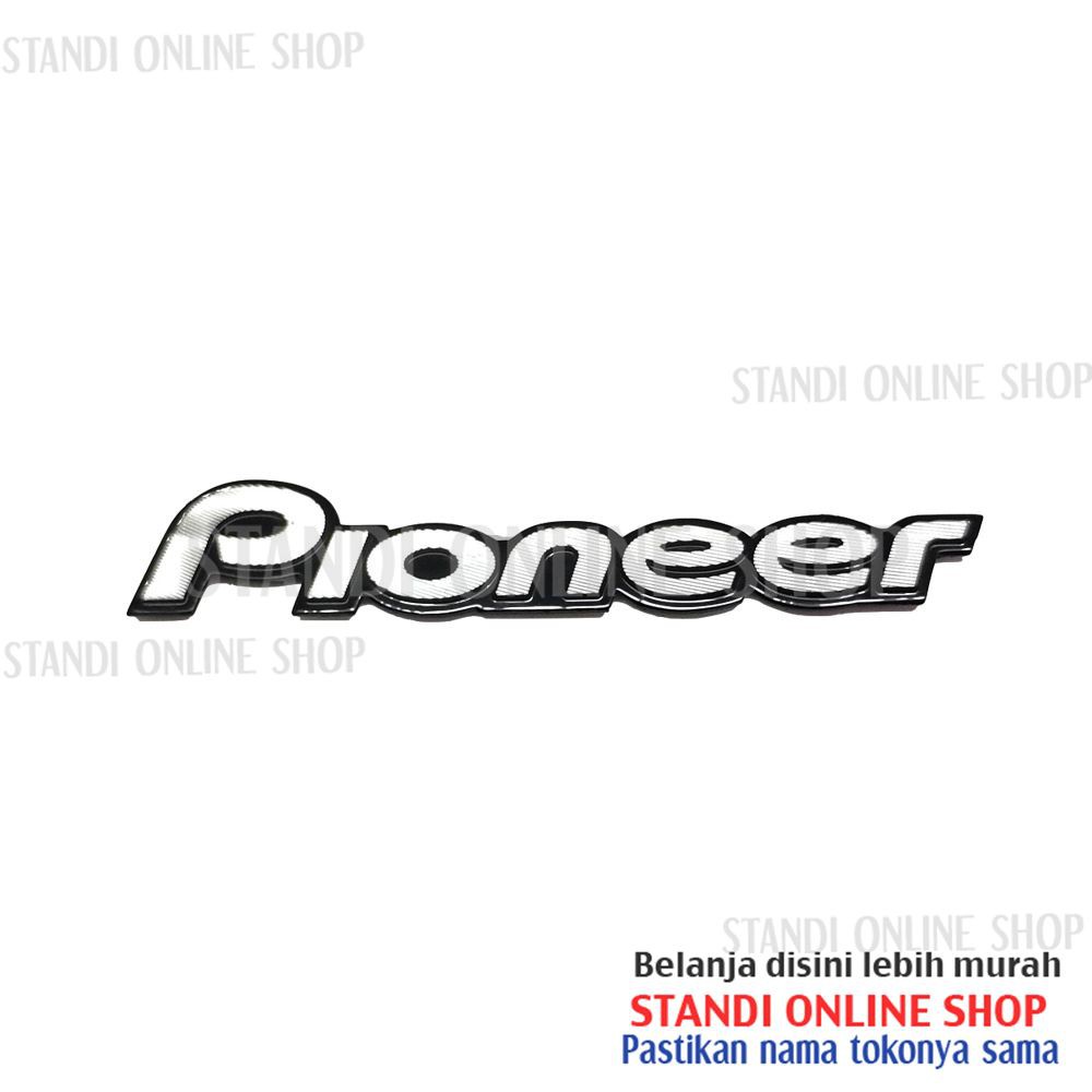 1pc 3D Aluminum Pioneer Audio Speaker Emblem Badge Decals 10x54mm for Car  Accessories | Shopee Philippines
