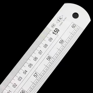 2PCS Stainless Steel Ruler and Metal Rule Kit 30cm 15cm 12inch 6inch Thickening 