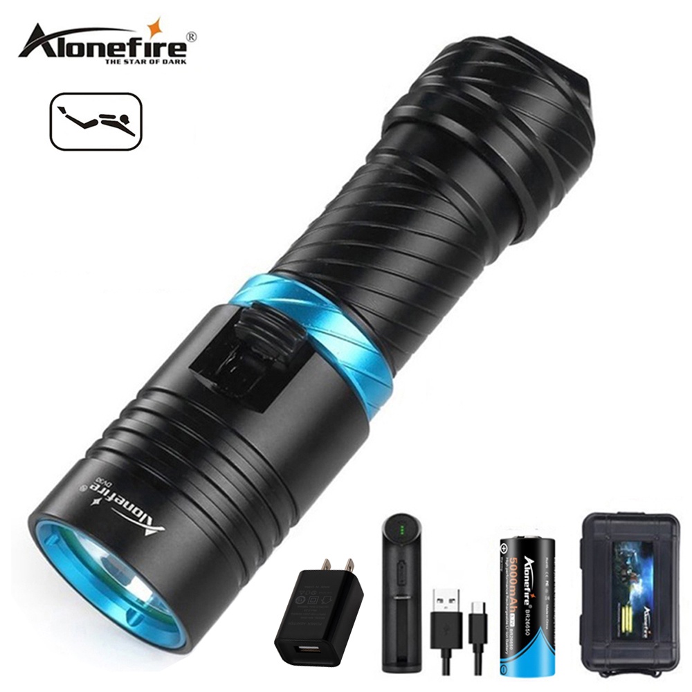 Alonefire COD DV30 Cree XML2 LED Diving Flashlight Torch 100M