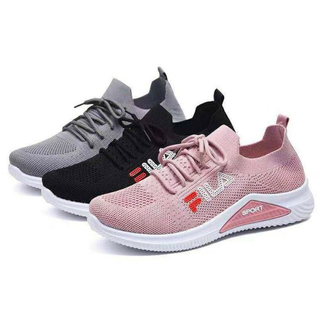 FILA leisure sport shoes women fashion running rubber shoes #j04 | Shopee  Philippines