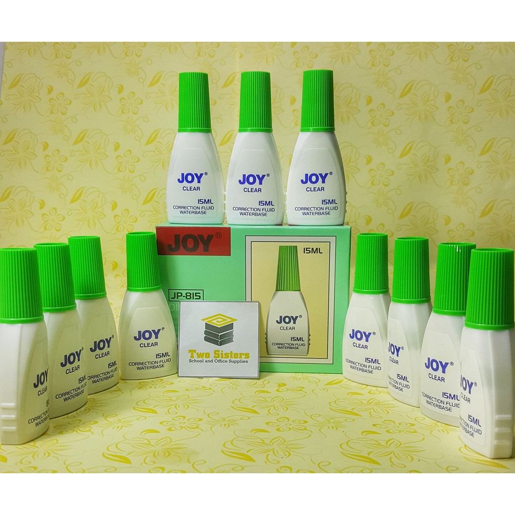 JOY Correction Fluid Waterbase 15mL Shopee Philippines
