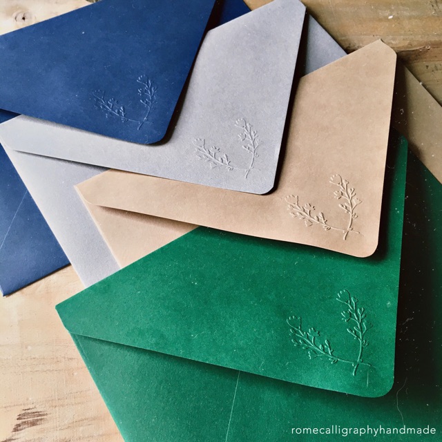 10 PCS Embossed Envelopes for Invitation, for 5x7 invitation | Shopee ...