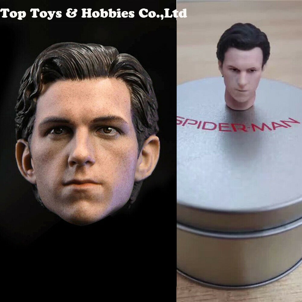 112 Diy Spider Man Tom Holland Head Sculpt For 6 Male Shf Figure Body Toys Quality Products 