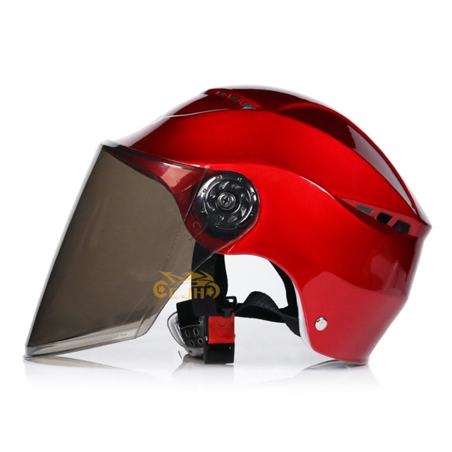 Download Cod Motorcycle Half Face Helmet With Big Visor | Shopee ...