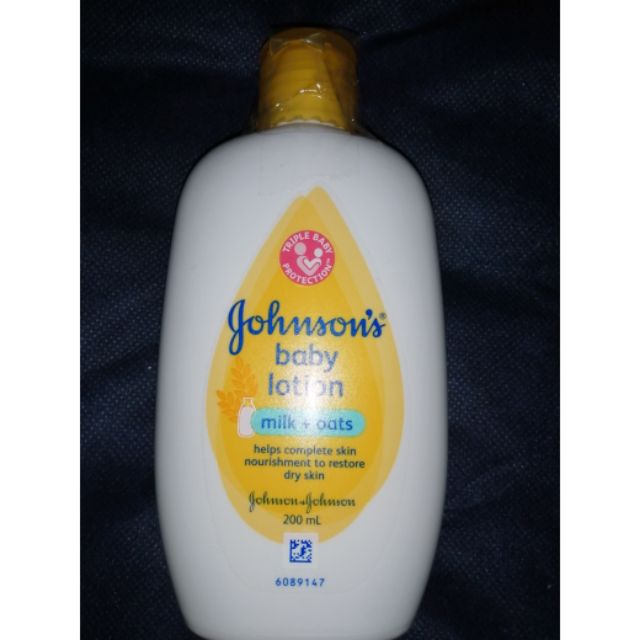 johnson's milk and oats lotion