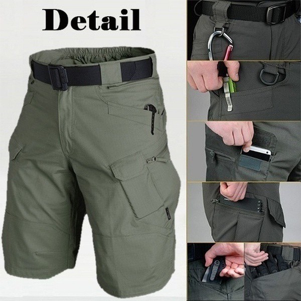 ZITY【Ready Stock】Mens Waterproof Cargo Shorts with Pockets Cargo pants 6 pocket cargo short - Image 7