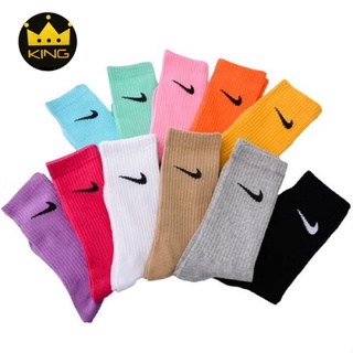 #COD High Quality Rainbow Color Mini Swoosh High CUT Basketball Socks Athletic Socks Unisex