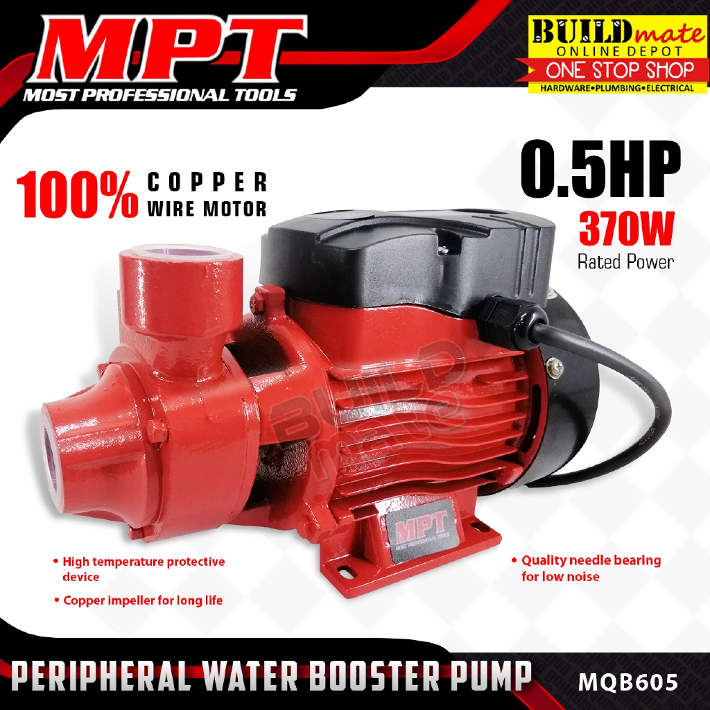 MPT Peripheral Vortex Booster Pump 370W / 0.5HP MQB605 Most
