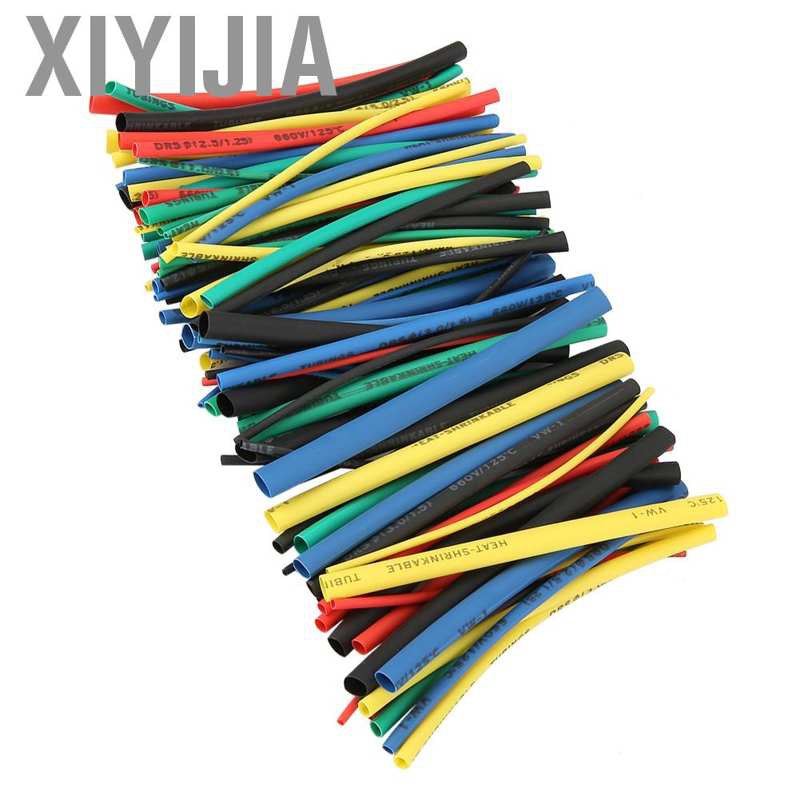 [Ready Stock] Xiyijia 100pcs 5 Sizes 100mm Heat Shrink Tube Tubing Sleeving Wrap Wire Cable Insulated