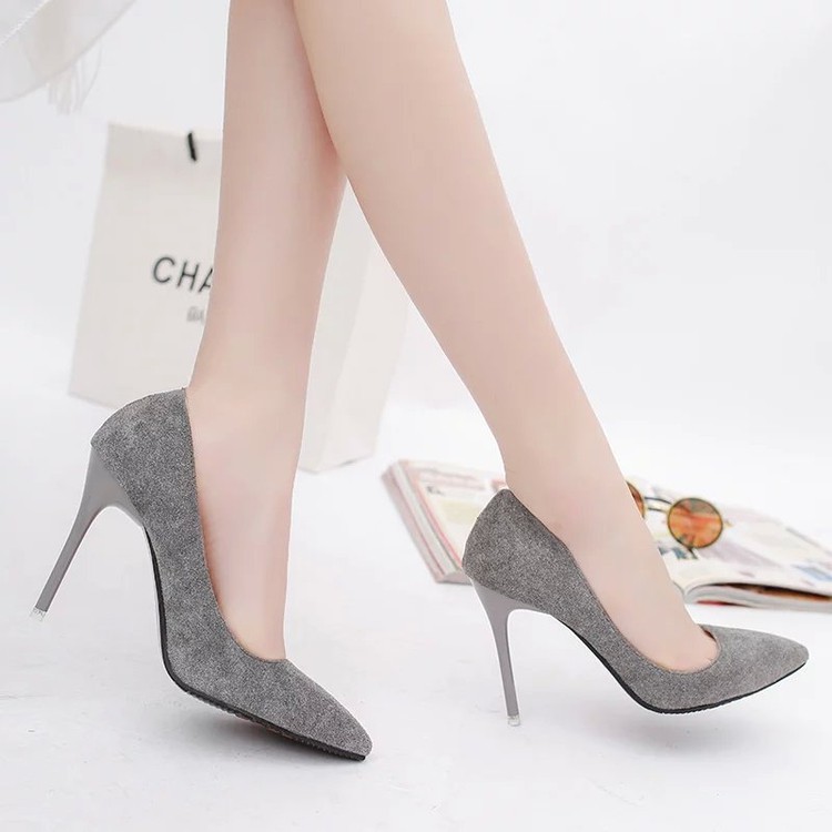 gray heels