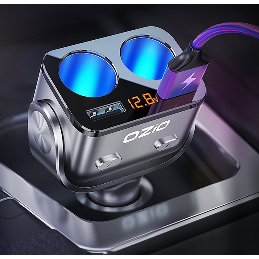 QC 3.0 Fast Charge LED Voltage Display Cigarette Lighter Socket