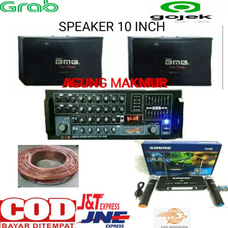 Karaoke Package Speaker Bmb 10 Inch Amplifier Ld1000 Mic Wireless Shopee Philippines