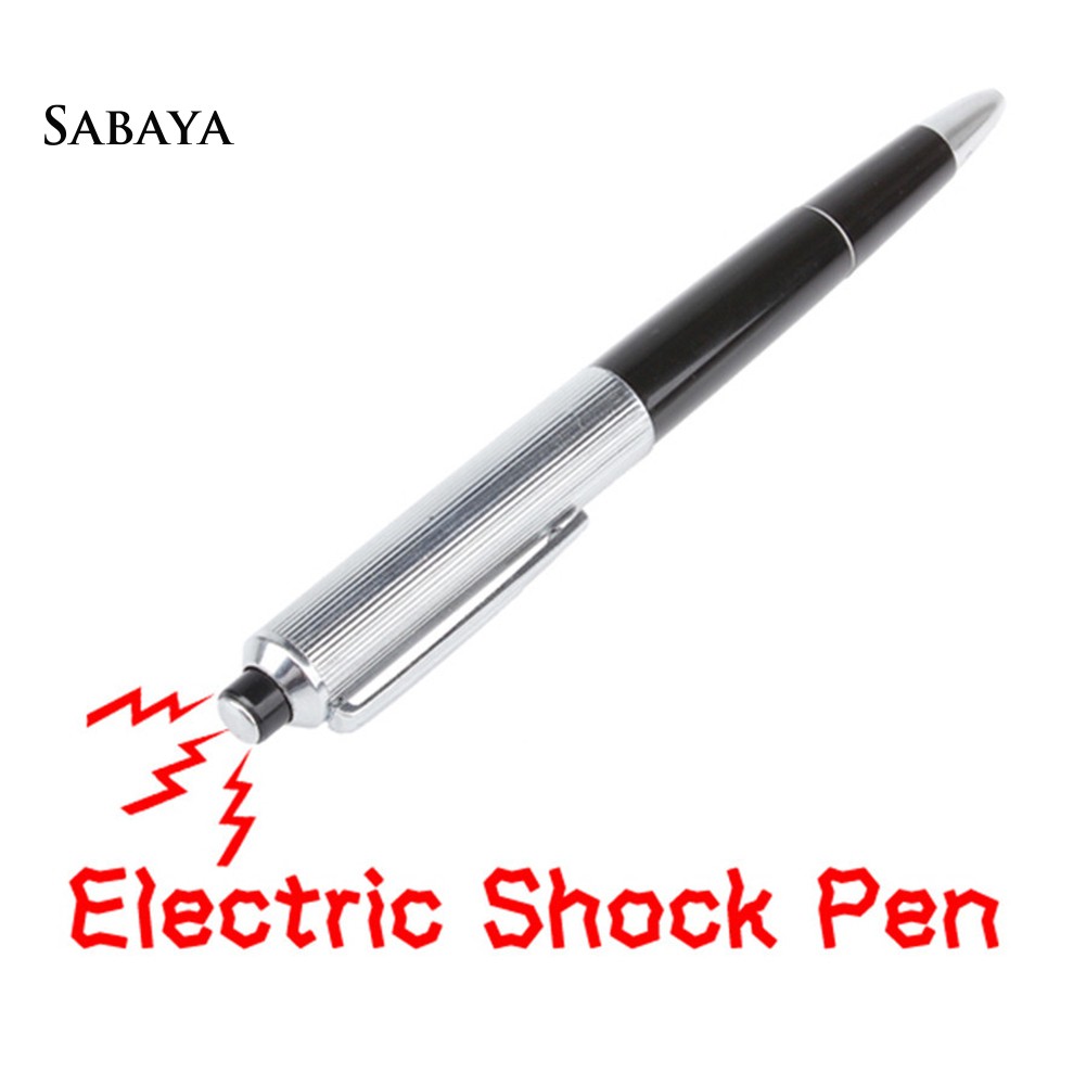 Funny Gadget Gag Utility Electric Shock Pen Toy Joke Prank Trick Novelty Gift LK