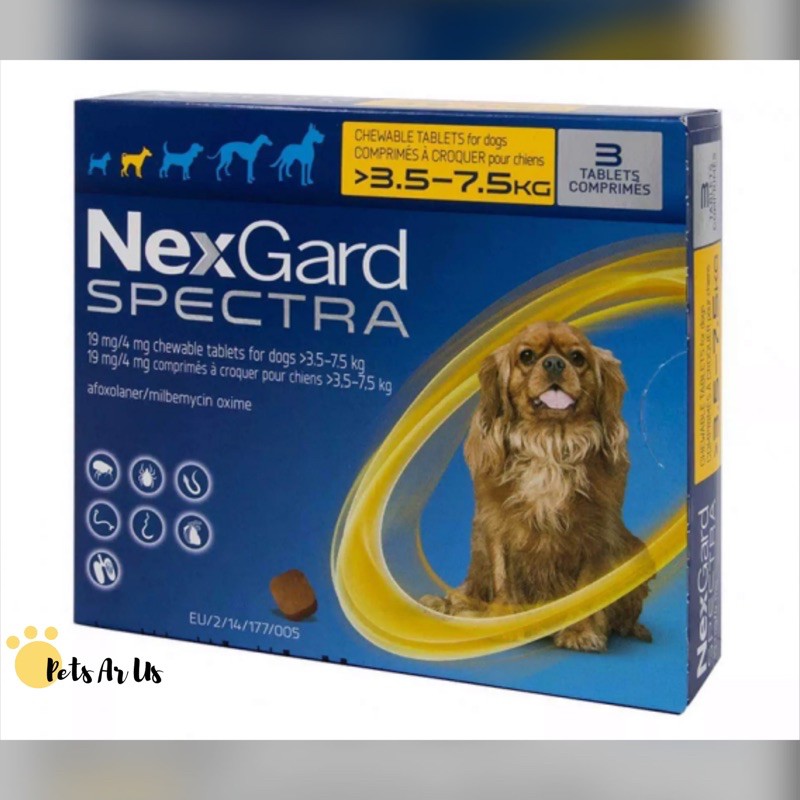 Nexgard Spectra For Dogs 3 5 7 5kg Shopee Philippines