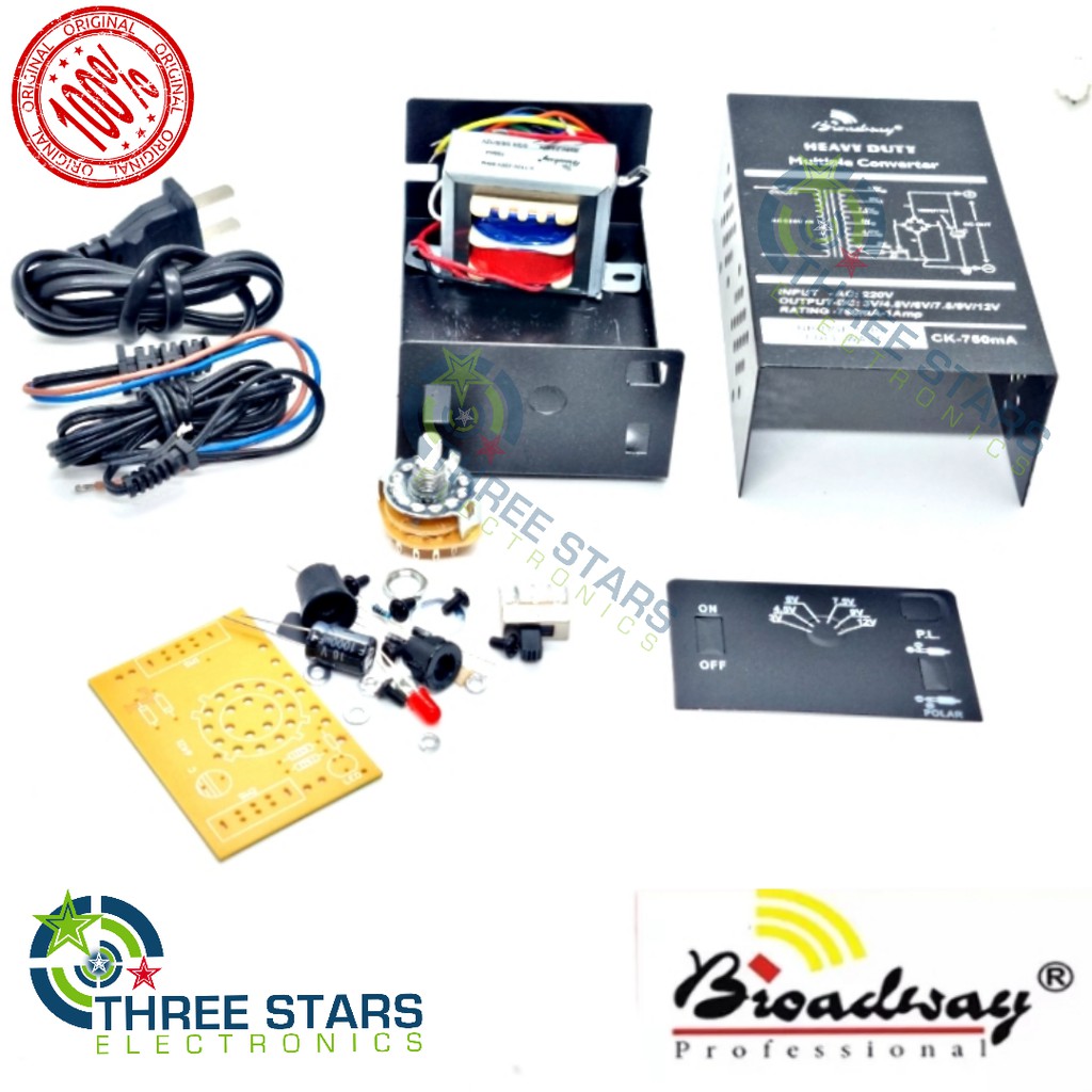 broadway-power-supply-kit-750ma-3v-12v-diy-power-supply-kit-heavy-duty