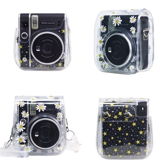 【Free Sticker】Camera Case Bag Retro PU Leather Cover Carry Shell For Fujifilm Instax Mini 40 #9