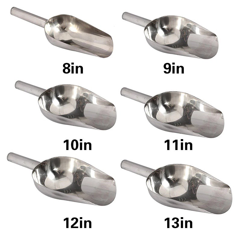 Stainless Steel Ice Scoop Ice Cream Crushed Shovel Candy Sugar Scooper ...