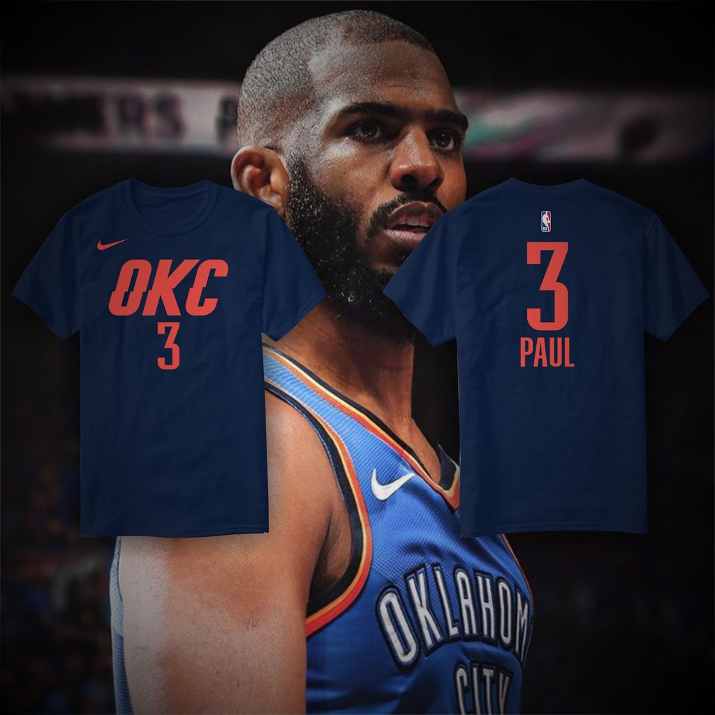 chris paul thunder t shirt