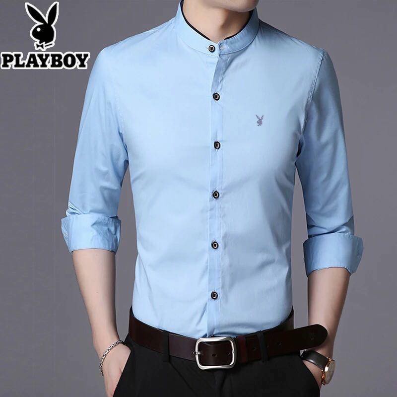 long sleeve polo no collar