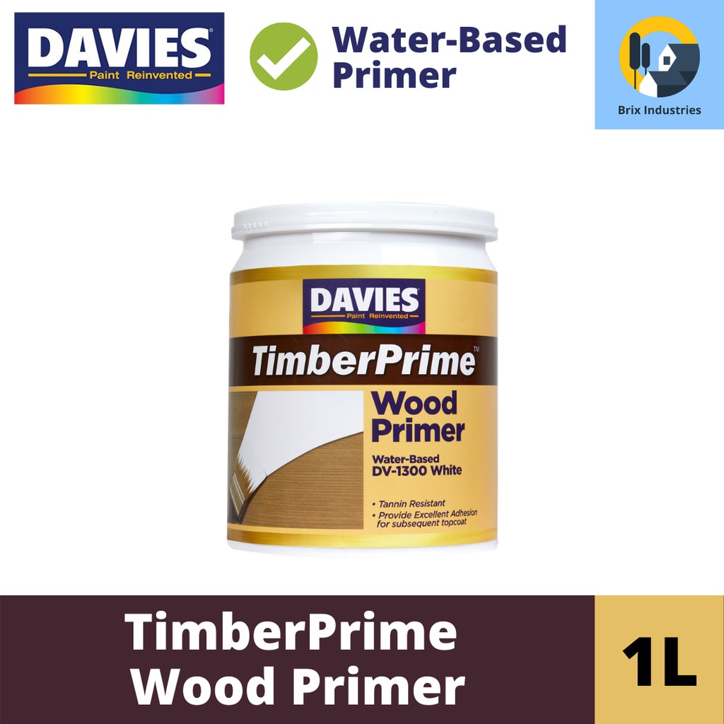 Davies TimberPrime Waterbased Wood Primer 1 Liter DV1300 Aqua Glossit