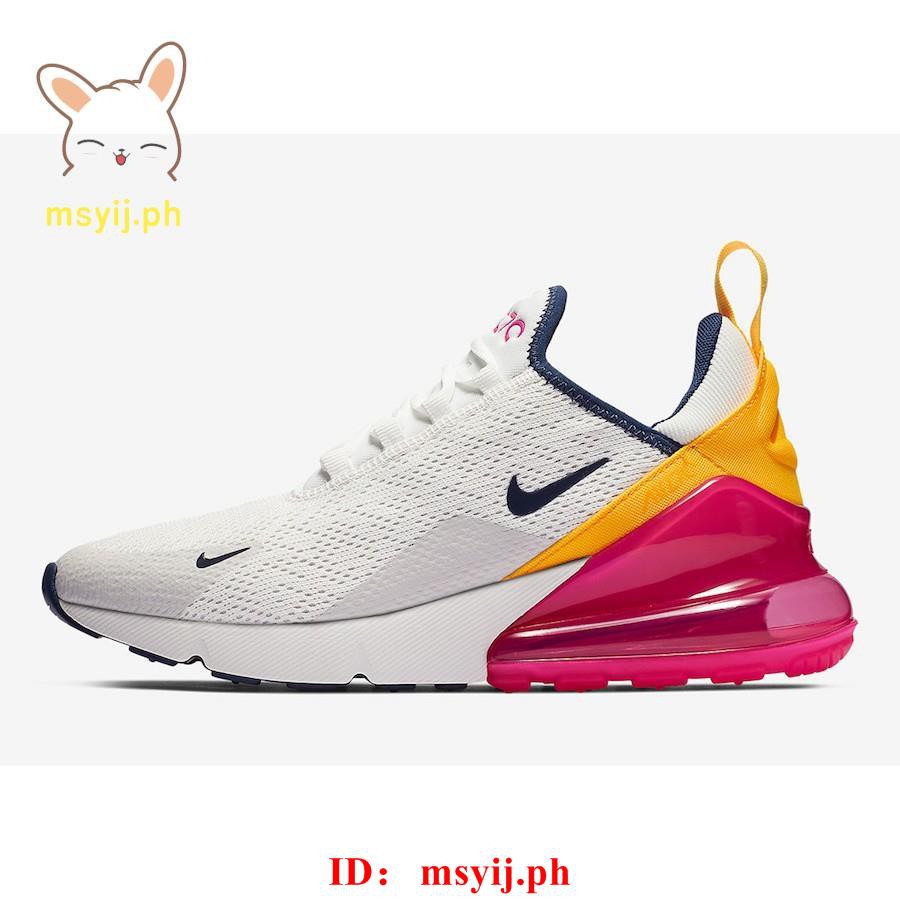 white pink and orange nike 270