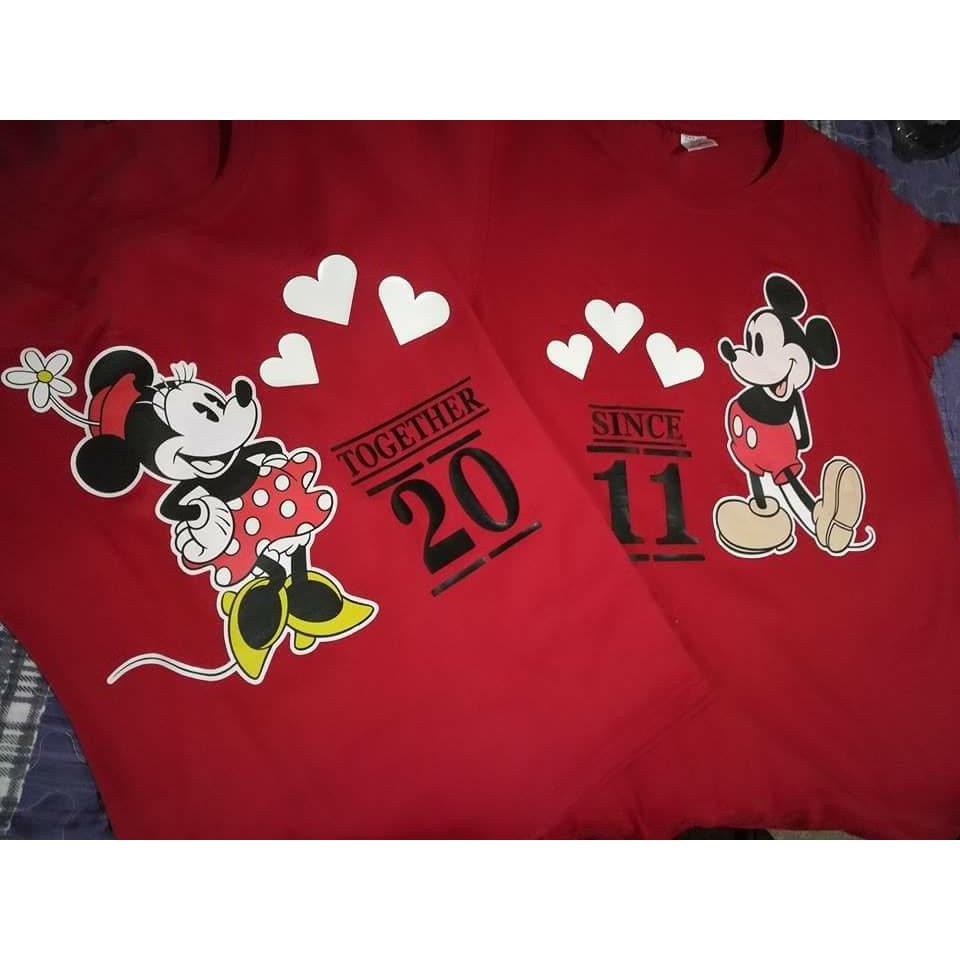 mickey mouse couple shirt