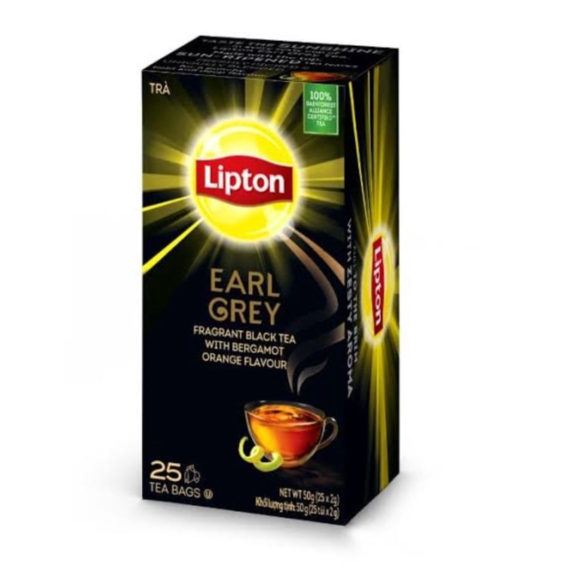 Lipton Earl Grey with Bergamot Flavor 25 Tea Bags (25*2g) Shopee