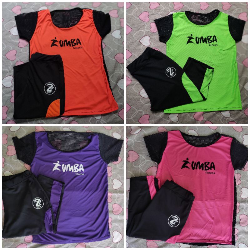 Zumba Outfit Terno T-Shirt/Tokong | Shopee Philippines