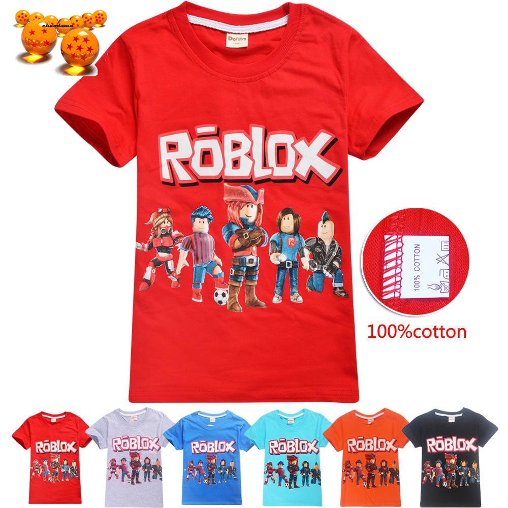 Chaodama Children T Shirt Roblox Summer Cotton Short Sleeve - roblox shirt real life