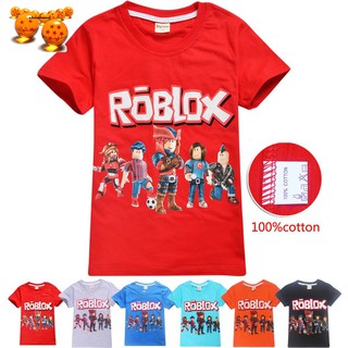 Chaodama Children T Shirt Roblox Summer Cotton Short Sleeve Shopee Philippines - t shirt roblox 6 mui
