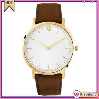 【TL】Fashion Analog Roman Numerals Big Round Dial Quartz Men Wrist Watch Xmas Gift #3