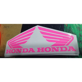 2pcs Glossy Stickers Honda Logo 4x3 1 Inches Wing Logo With Name Shopee Philippines