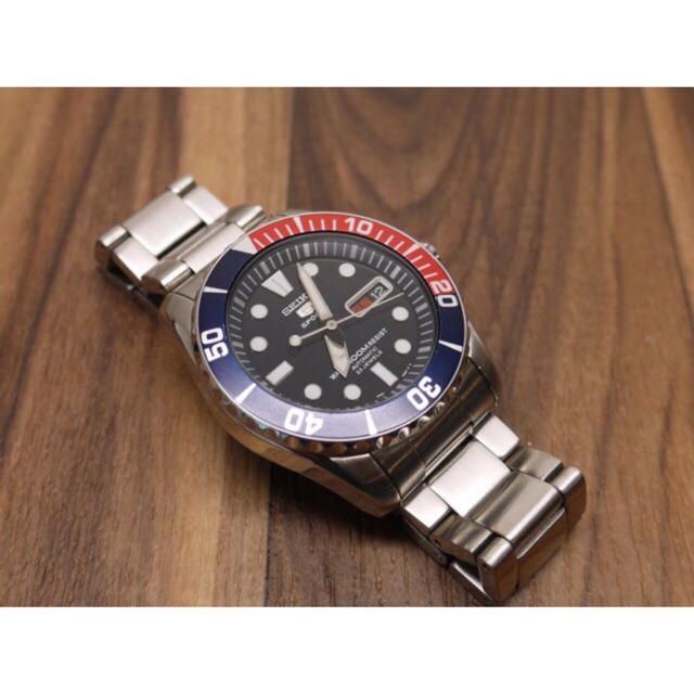 Seiko Sports SNZF15 Sea Urchin Pepsi Automatic SNZF15K1 | Shopee Philippines