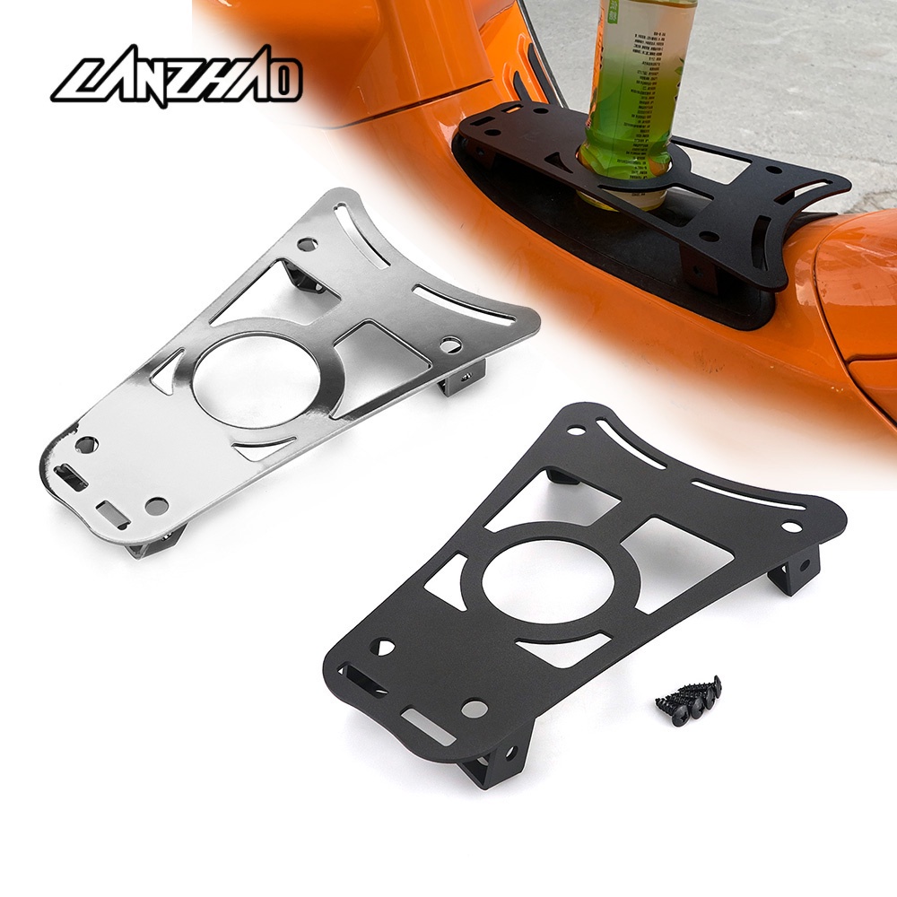 Motorcycle Bottle Holder Bracket Aluminum Luggage Rack Front Shelf For