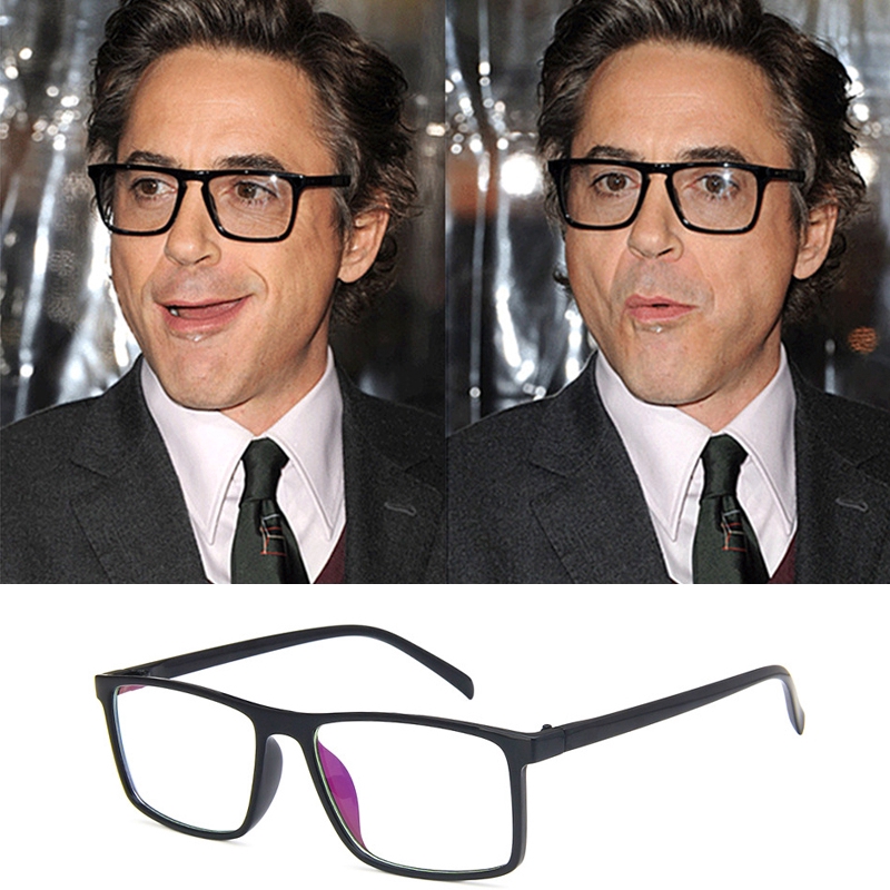 2021 Tony Stark Robert Downey Glasses Men Clear Lens Glasses Eyeglasses ...