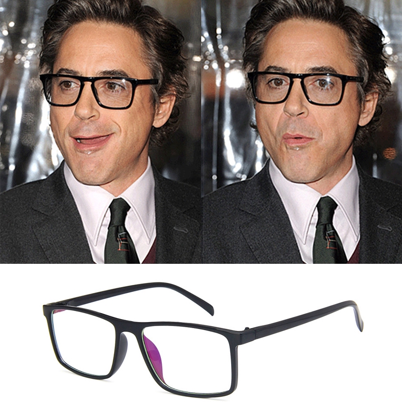 2021 Tony Stark Robert Downey Glasses Men Clear Lens Glasses Eyeglasses