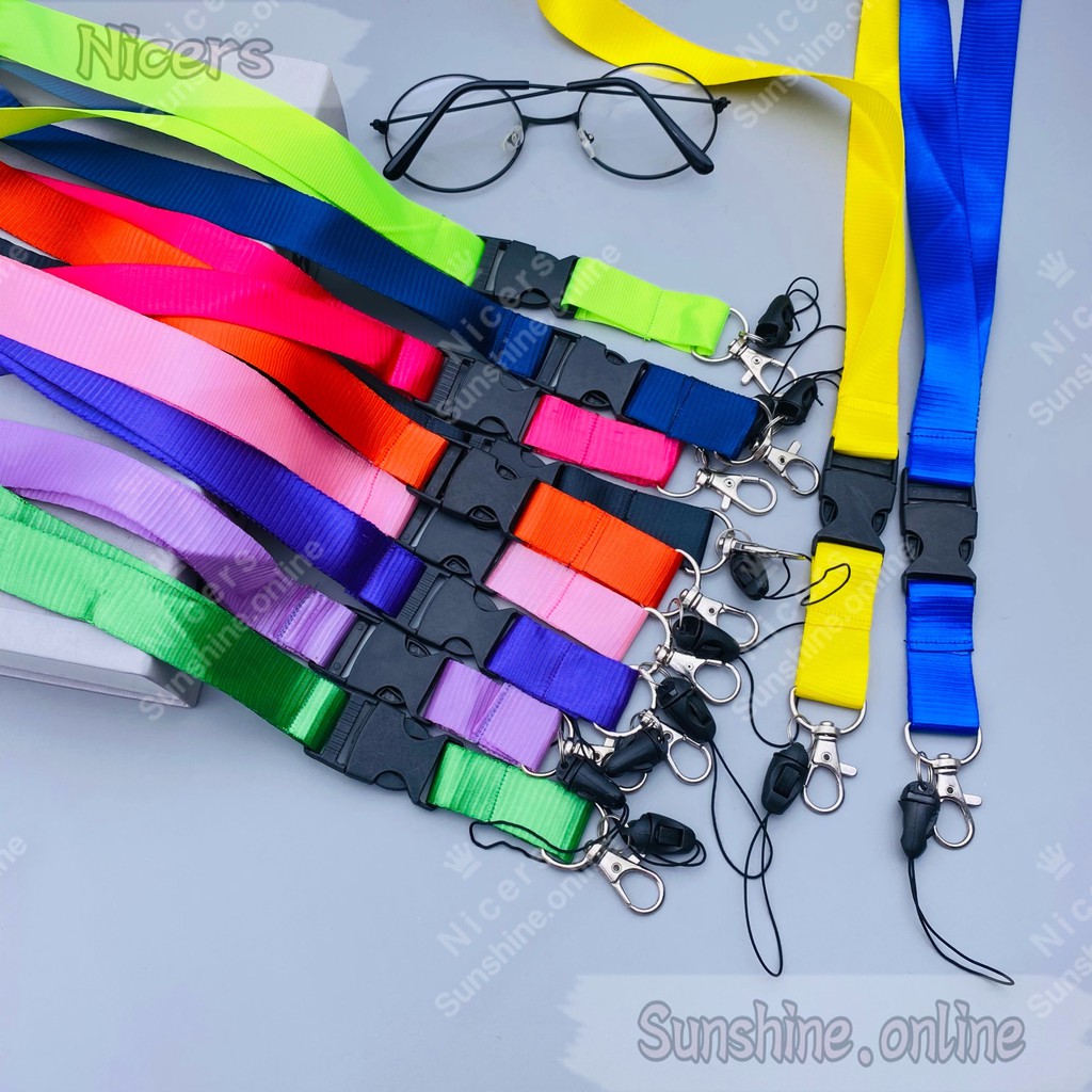 Plain Shiny 20mm Thick ID Lace Sling Holder Lanyards | Shopee Philippines