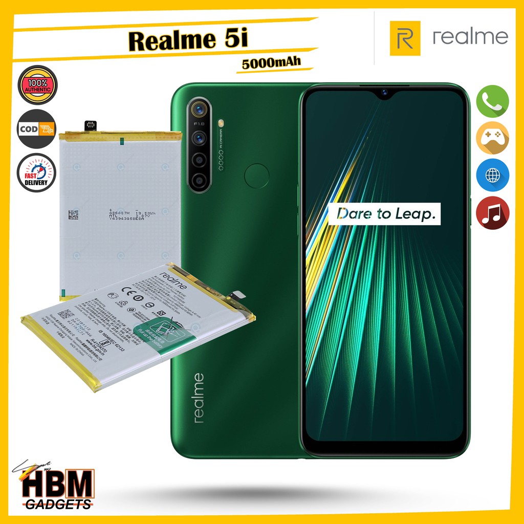 Realme 5i Battery Model Blp729 Battery Manufacture 5000mah Shopee