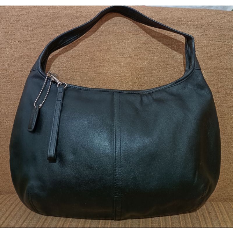 Coach Ergo Black leather Hobo bag #9219 | Shopee Philippines