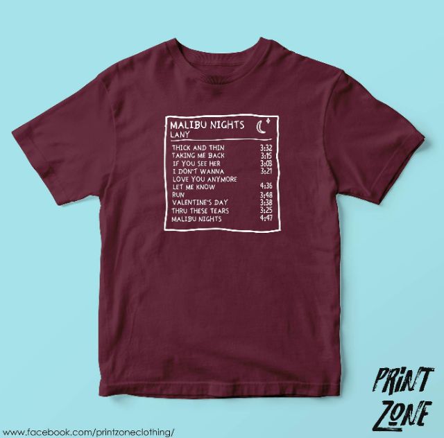 Lany Malibu Nights Album Shirt Shopee Philippines Greek translation of run by lany. lany malibu nights album shirt