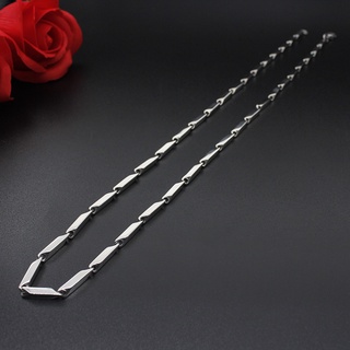 Width 3mm Stainless Steel Rolo Chain High Quality  Silver Color Bamboo Chain Necklace Men Jewelry 20” 22” 24” #4